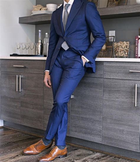 brown shoes for navy suit|blue suit brown shoes wedding.